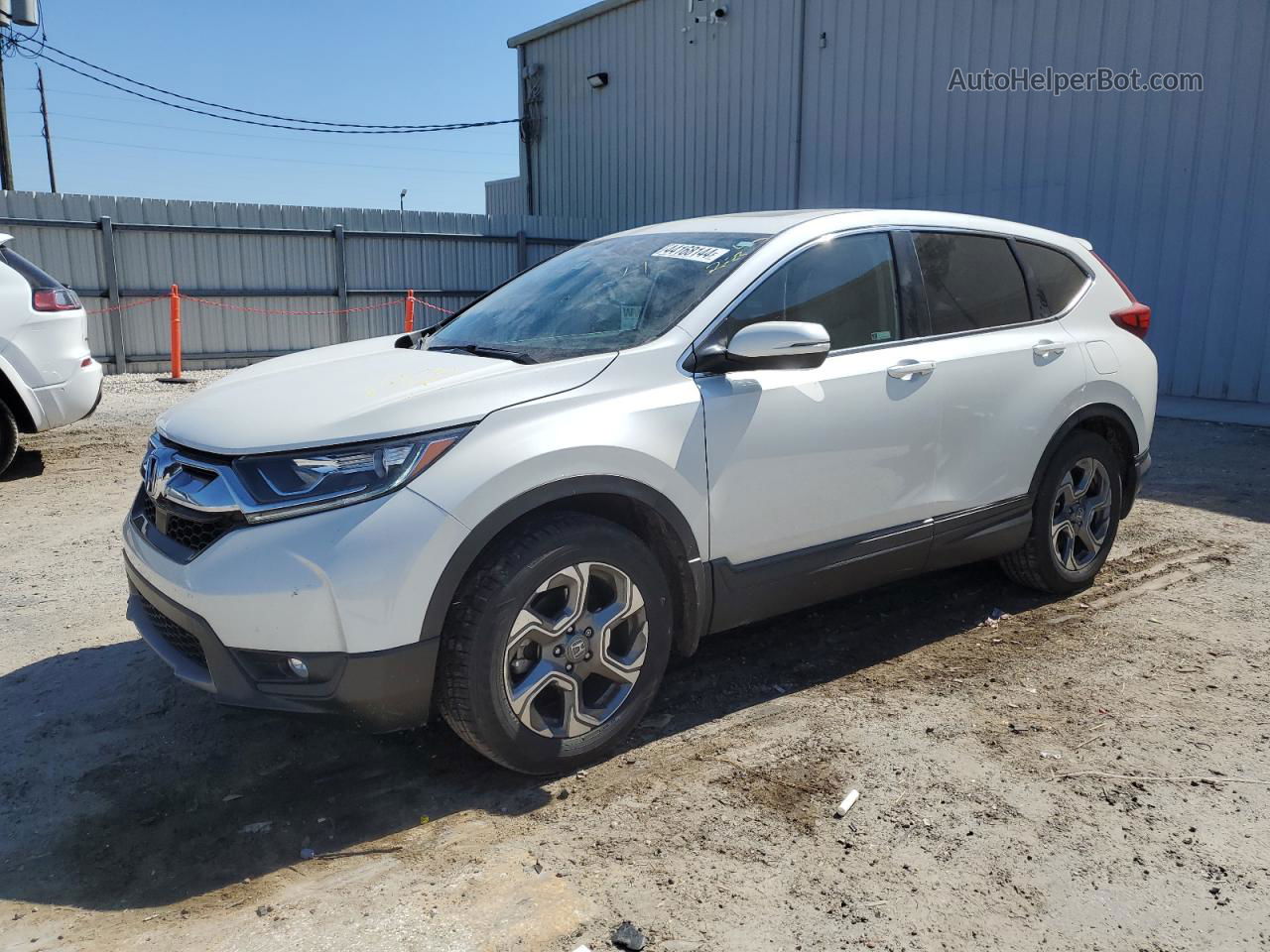 2018 Honda Cr-v Ex White vin: 5J6RW1H53JL016568