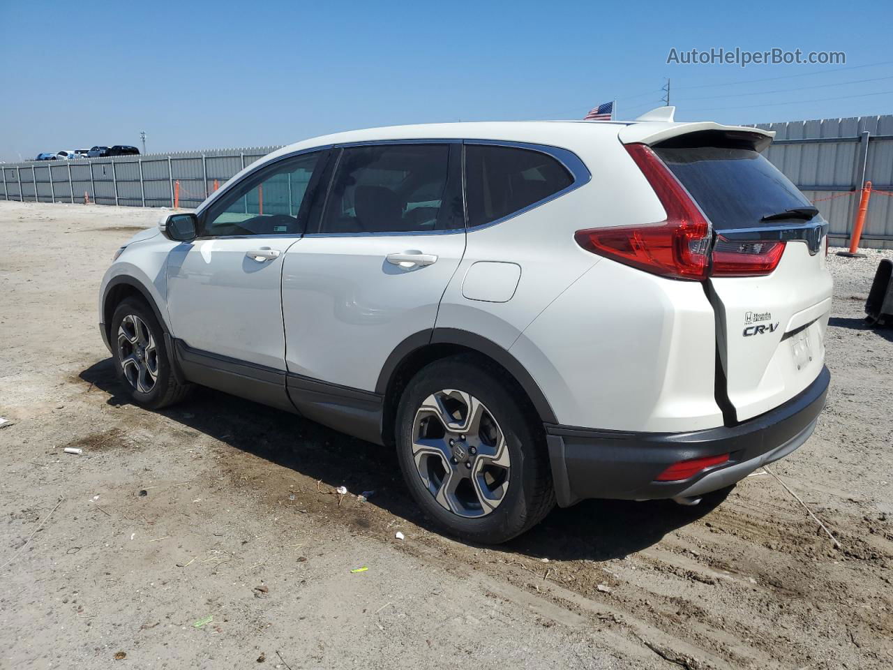 2018 Honda Cr-v Ex White vin: 5J6RW1H53JL016568