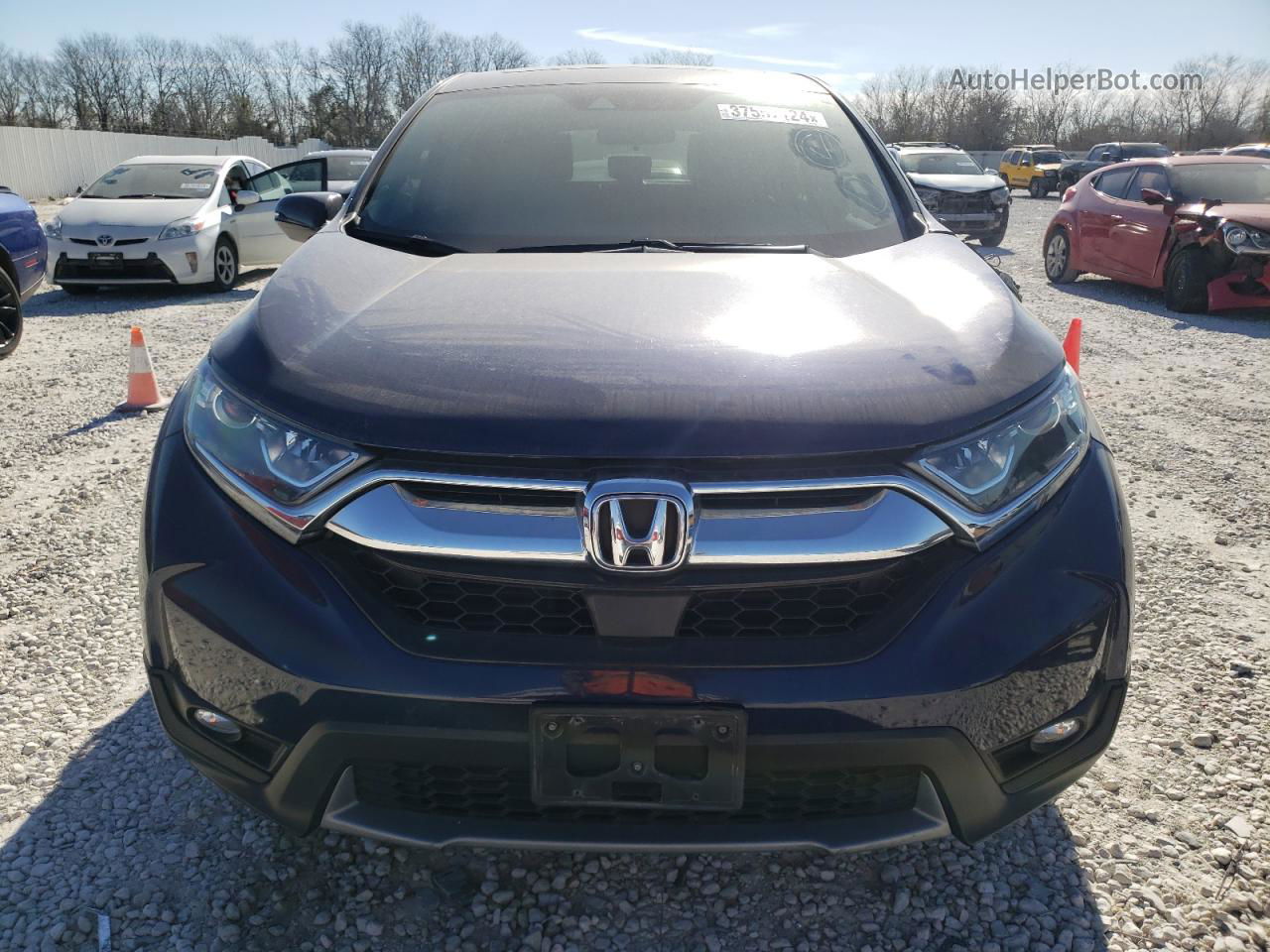 2019 Honda Cr-v Ex Синий vin: 5J6RW1H53KA011965