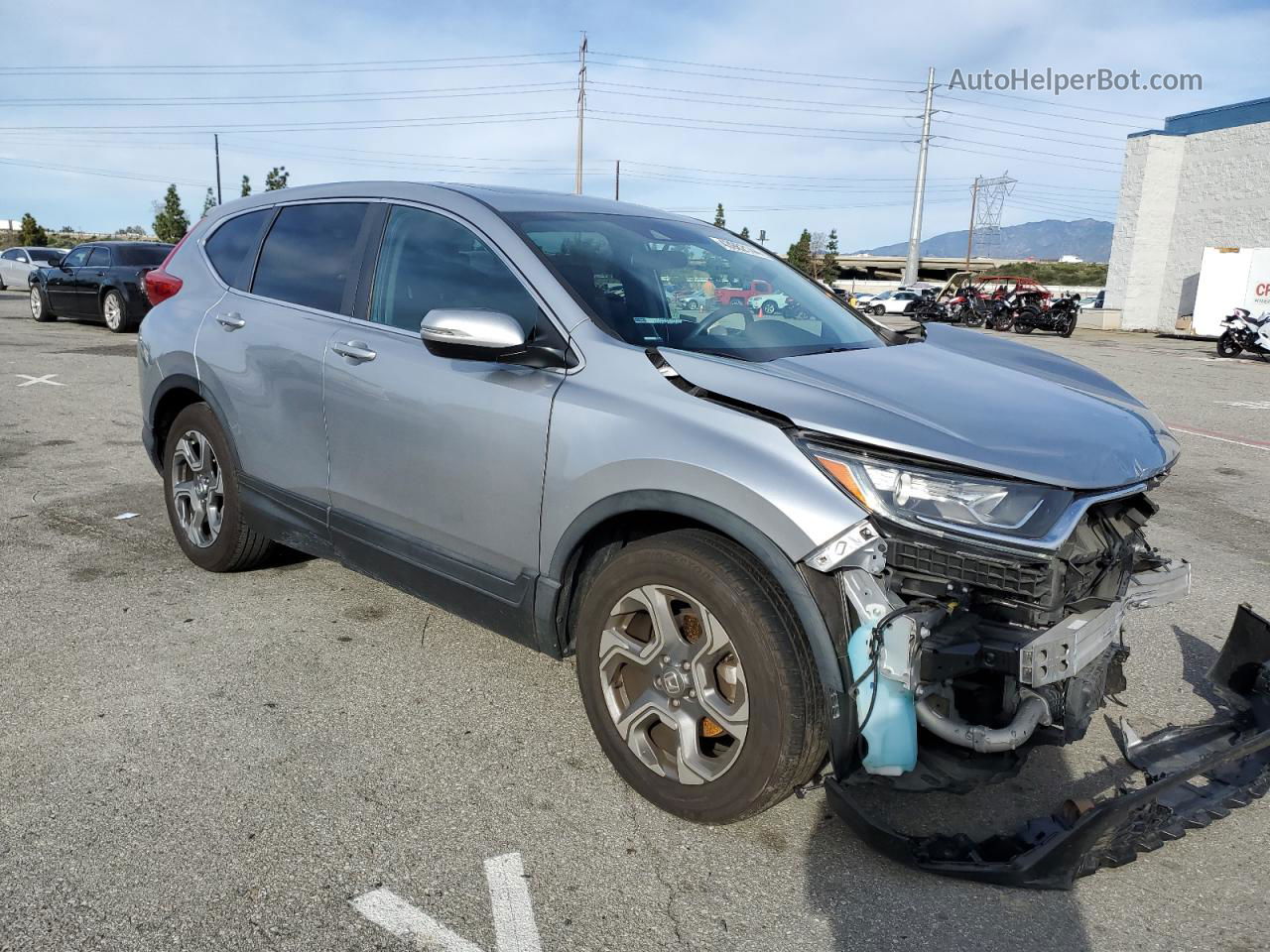 2019 Honda Cr-v Ex Silver vin: 5J6RW1H53KA034212