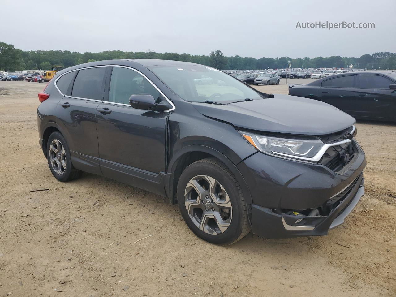 2019 Honda Cr-v Ex Gray vin: 5J6RW1H53KA035635