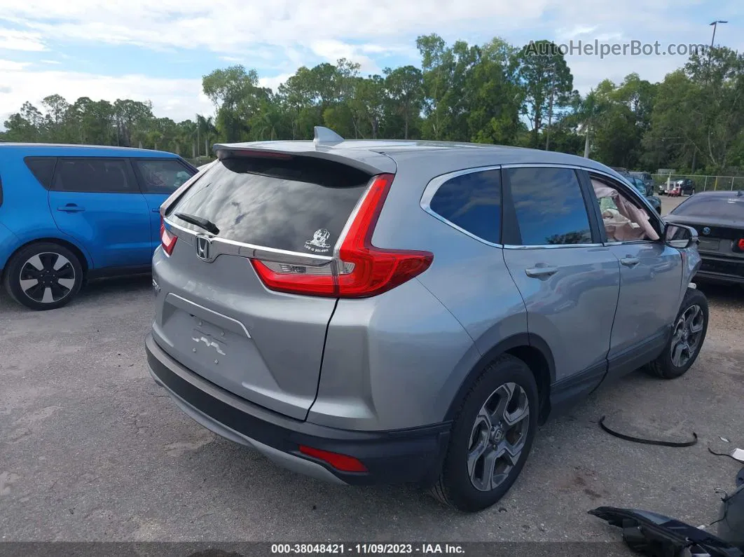 2018 Honda Cr-v Ex Silver vin: 5J6RW1H54JA007843