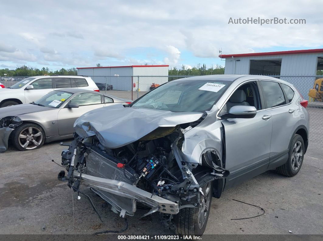 2018 Honda Cr-v Ex Silver vin: 5J6RW1H54JA007843