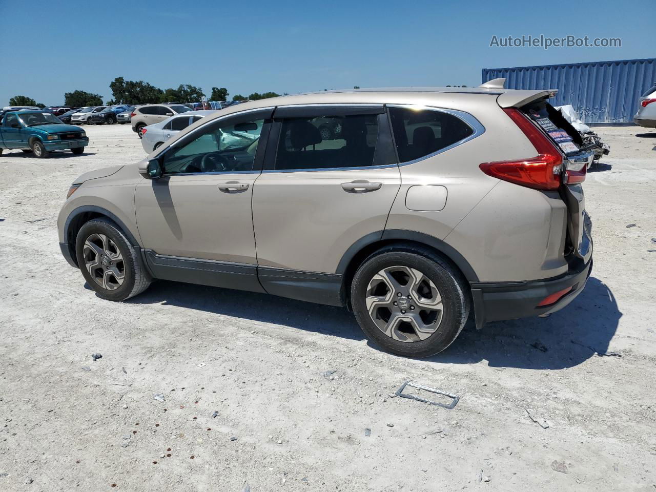 2018 Honda Cr-v Ex Бежевый vin: 5J6RW1H54JL006681