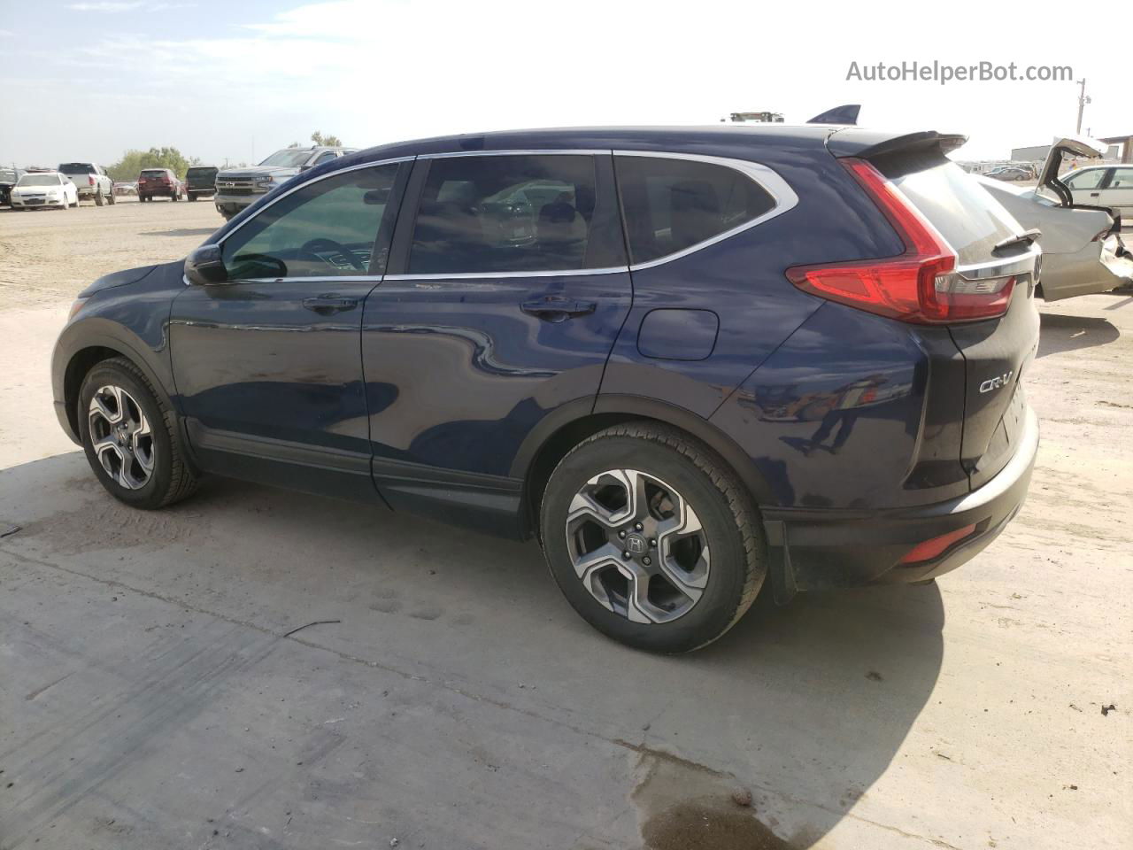 2019 Honda Cr-v Ex Blue vin: 5J6RW1H54KA004765