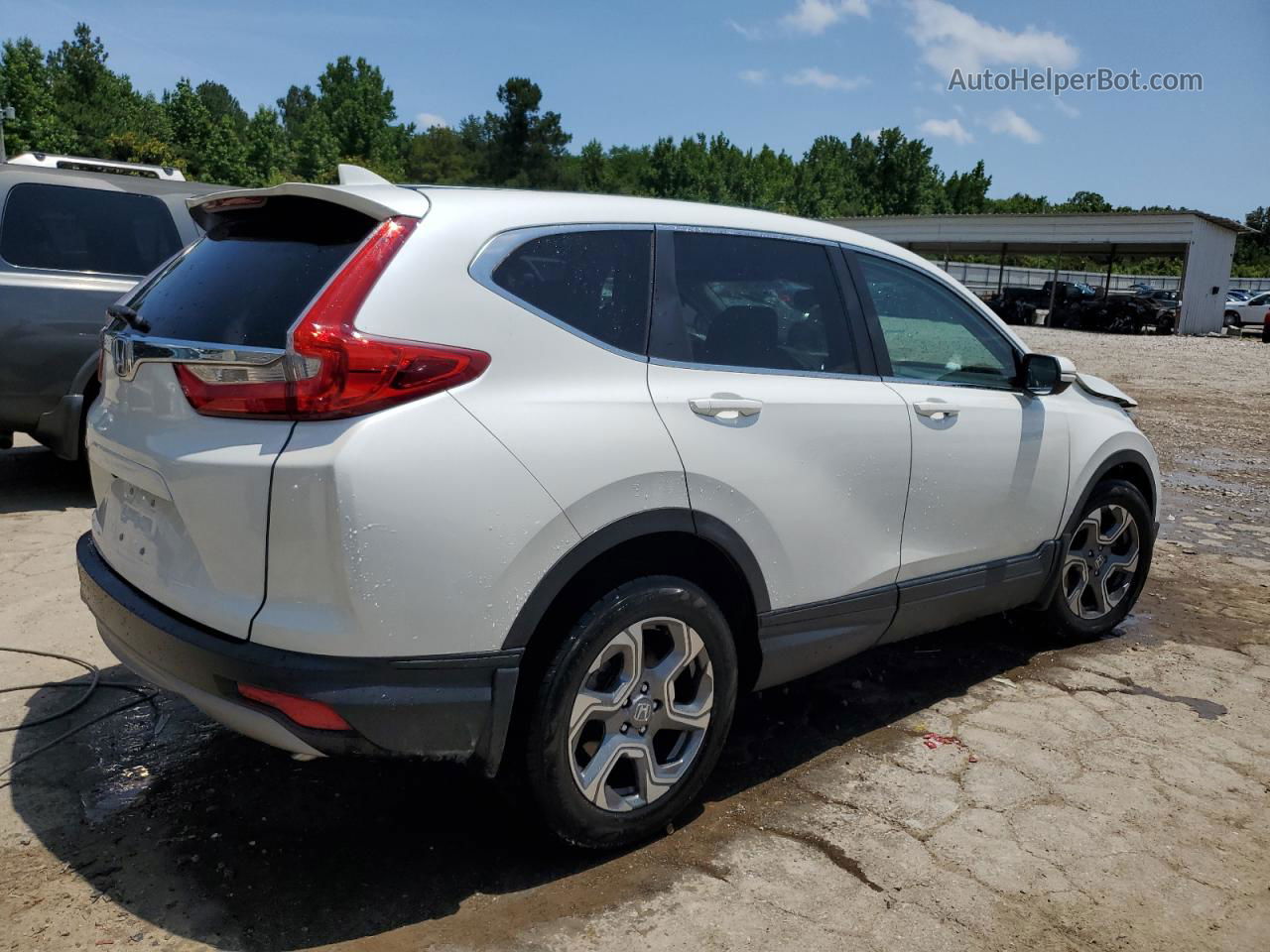 2017 Honda Cr-v Ex White vin: 5J6RW1H55HL017781