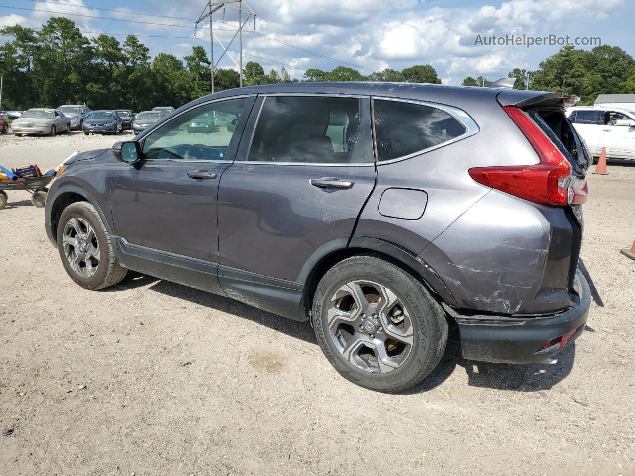 2018 Honda Cr-v Ex Gray vin: 5J6RW1H55JA001386