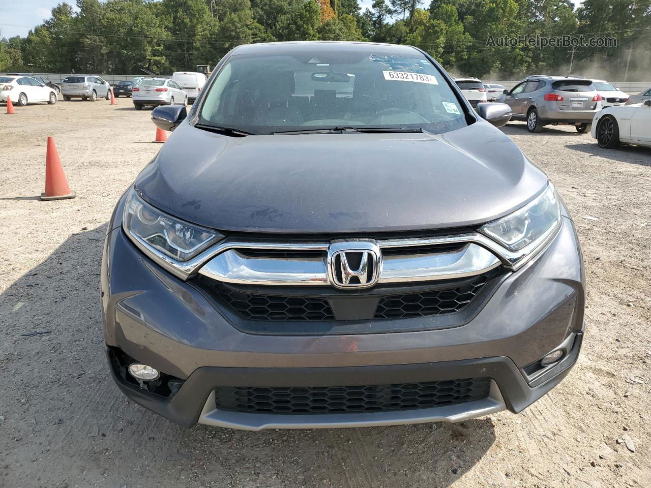 2018 Honda Cr-v Ex Gray vin: 5J6RW1H55JA001386