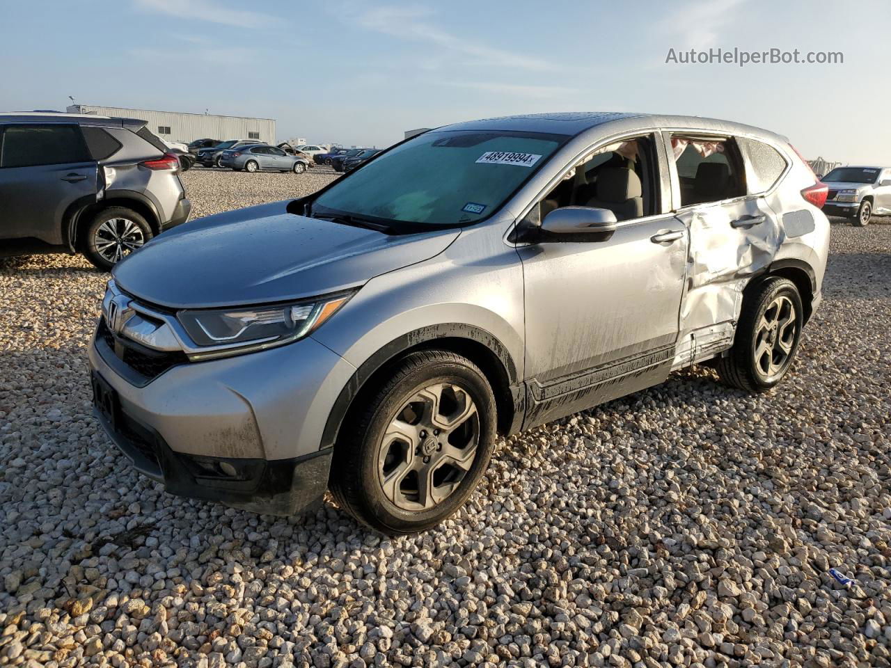 2018 Honda Cr-v Ex Серебряный vin: 5J6RW1H55JA007883