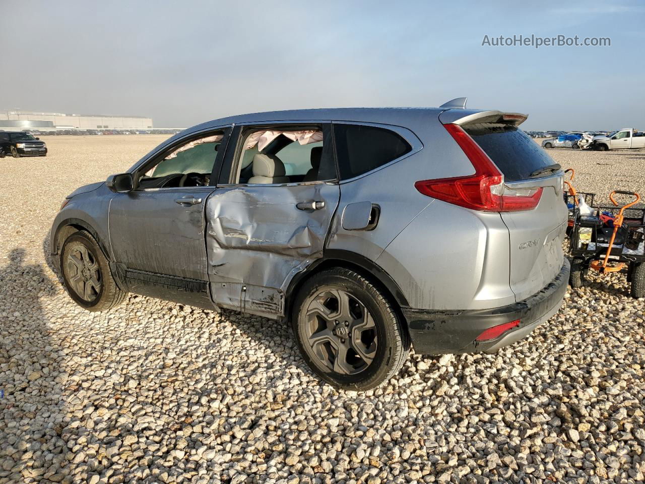 2018 Honda Cr-v Ex Silver vin: 5J6RW1H55JA007883