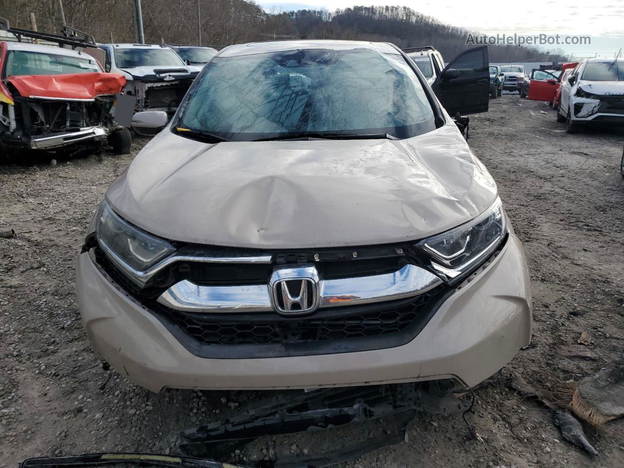 2018 Honda Cr-v Ex Tan vin: 5J6RW1H55JL007807