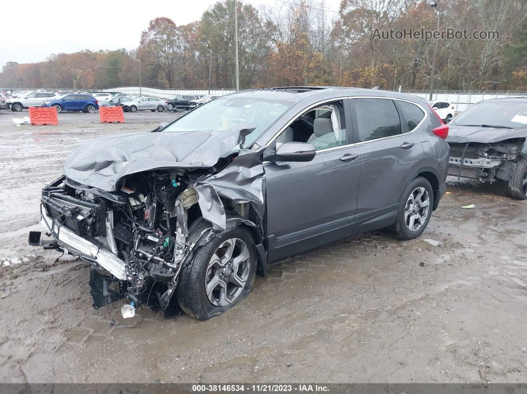 2019 Honda Cr-v Ex Gray vin: 5J6RW1H55KA043526