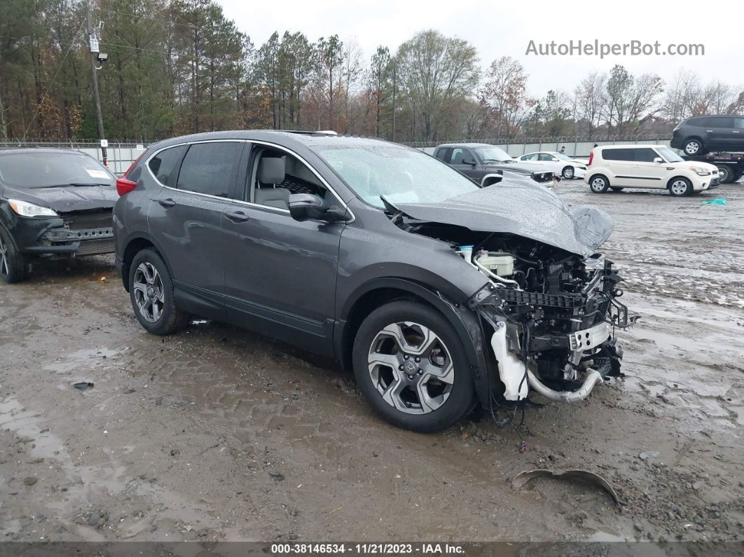 2019 Honda Cr-v Ex Gray vin: 5J6RW1H55KA043526