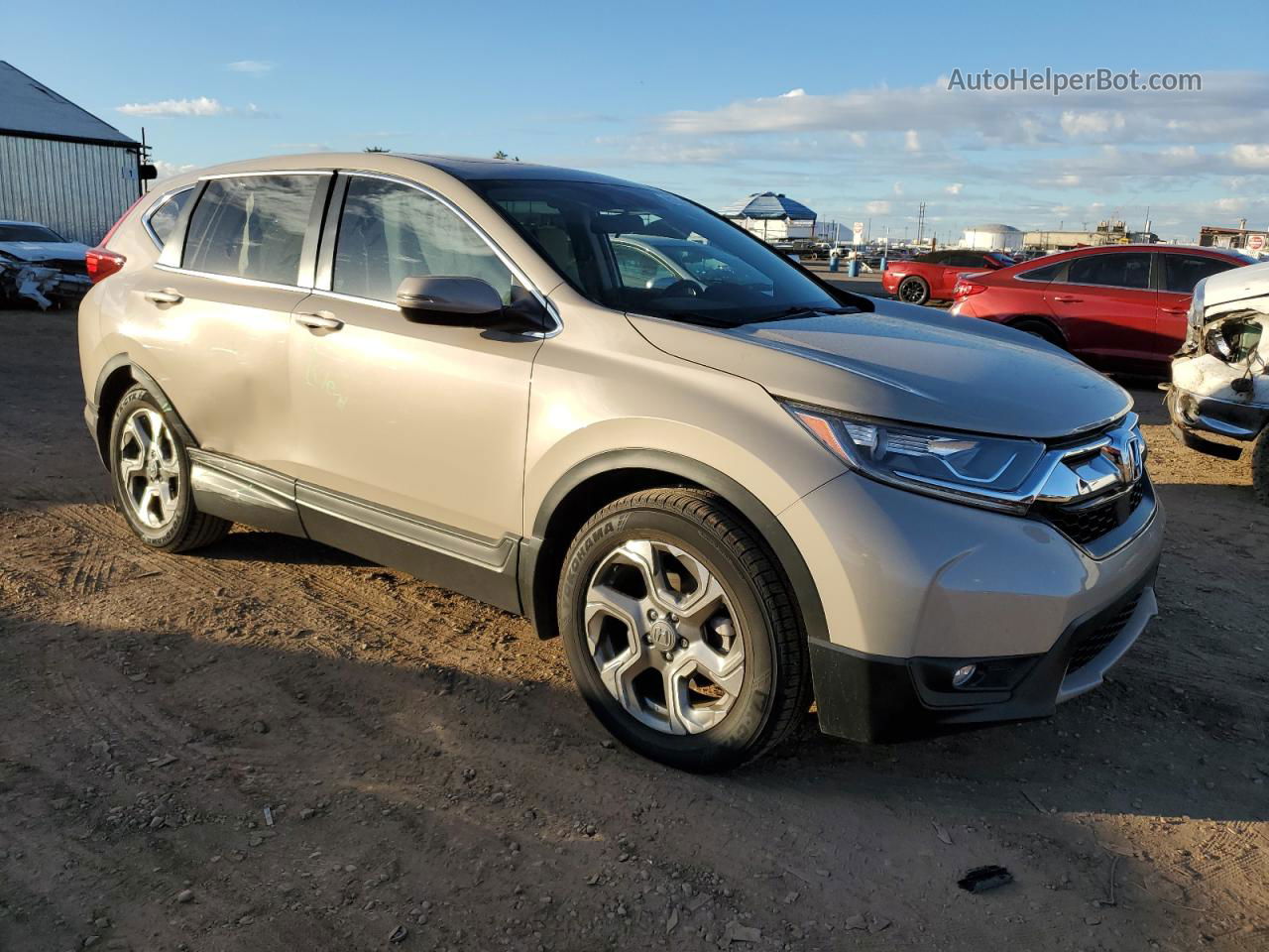 2019 Honda Cr-v Ex Tan vin: 5J6RW1H55KL001409