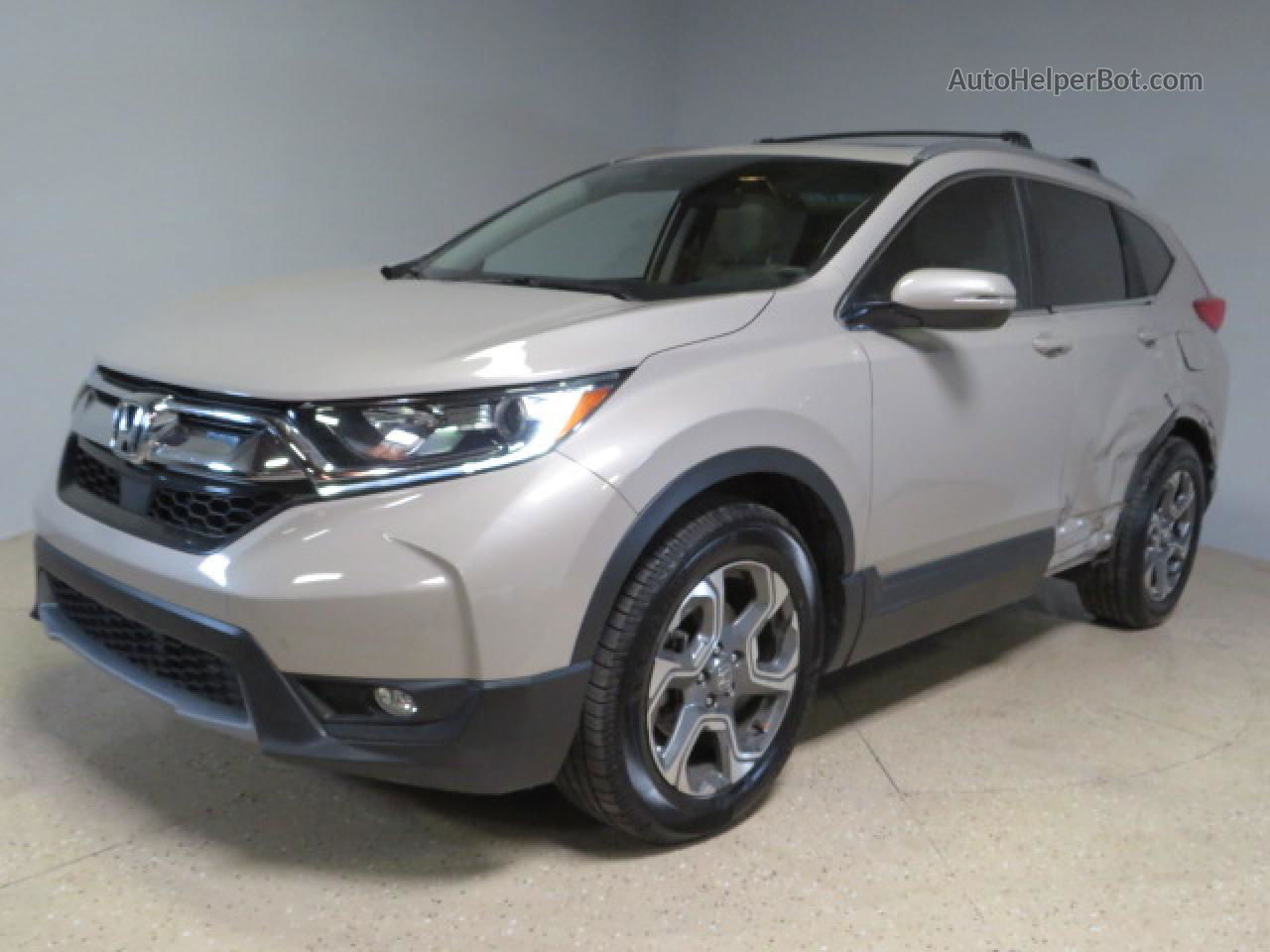 2019 Honda Cr-v Ex Tan vin: 5J6RW1H55KL005640