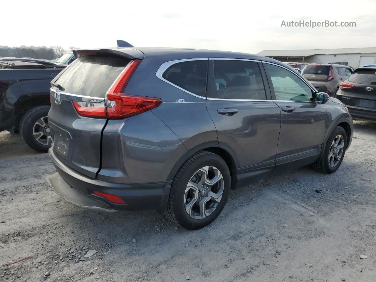 2018 Honda Cr-v Ex Gray vin: 5J6RW1H56JA004894