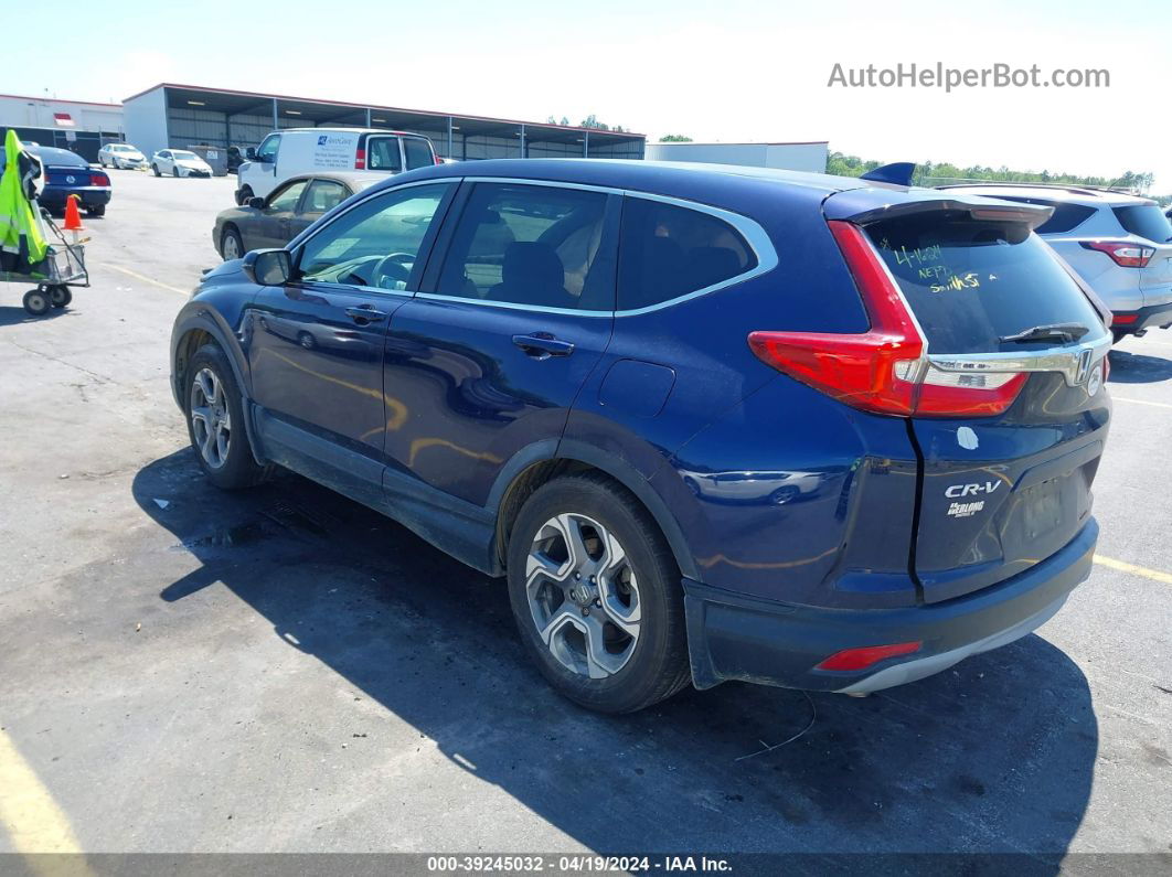 2018 Honda Cr-v Ex Blue vin: 5J6RW1H57JA002751