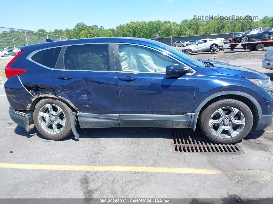 2018 Honda Cr-v Ex Синий vin: 5J6RW1H57JA002751