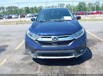 2018 Honda Cr-v Ex Синий vin: 5J6RW1H57JA002751