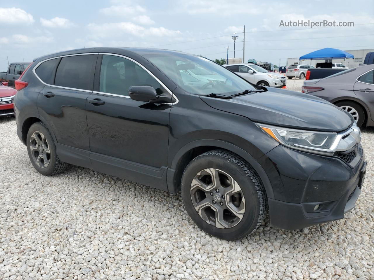 2018 Honda Cr-v Ex Black vin: 5J6RW1H57JA013992