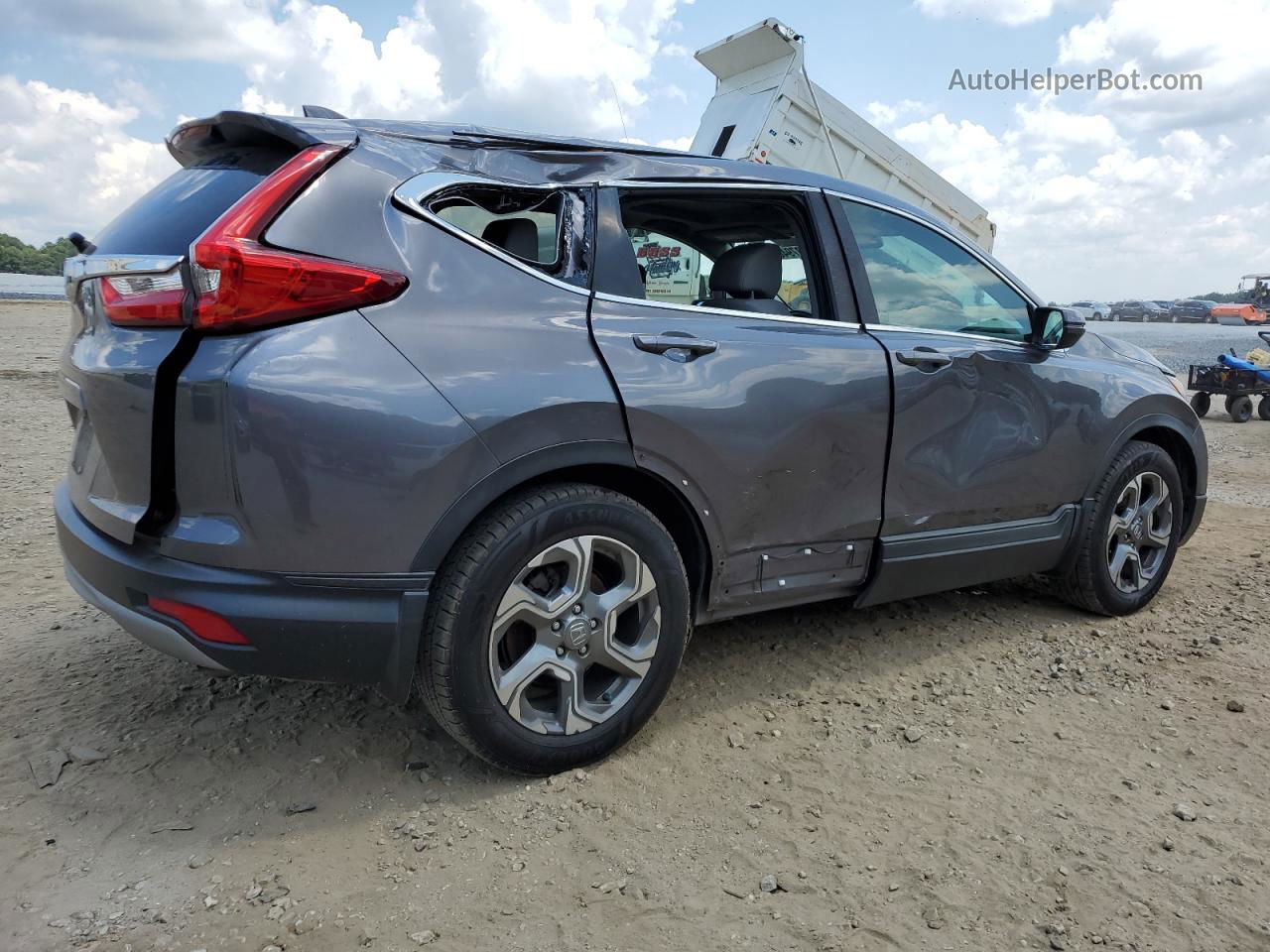 2018 Honda Cr-v Ex Gray vin: 5J6RW1H58JA010826