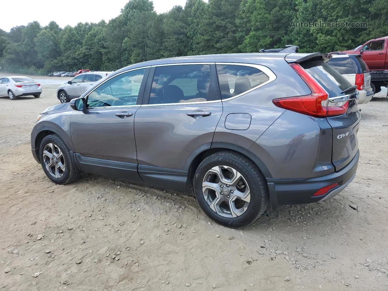 2018 Honda Cr-v Ex Gray vin: 5J6RW1H58JA010826