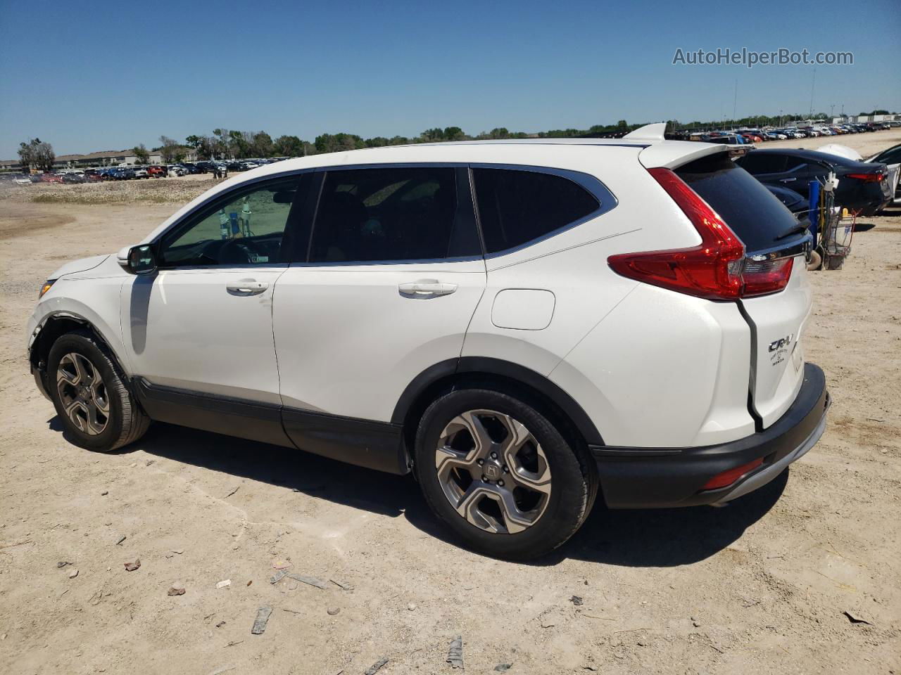 2019 Honda Cr-v Ex White vin: 5J6RW1H58KA039180