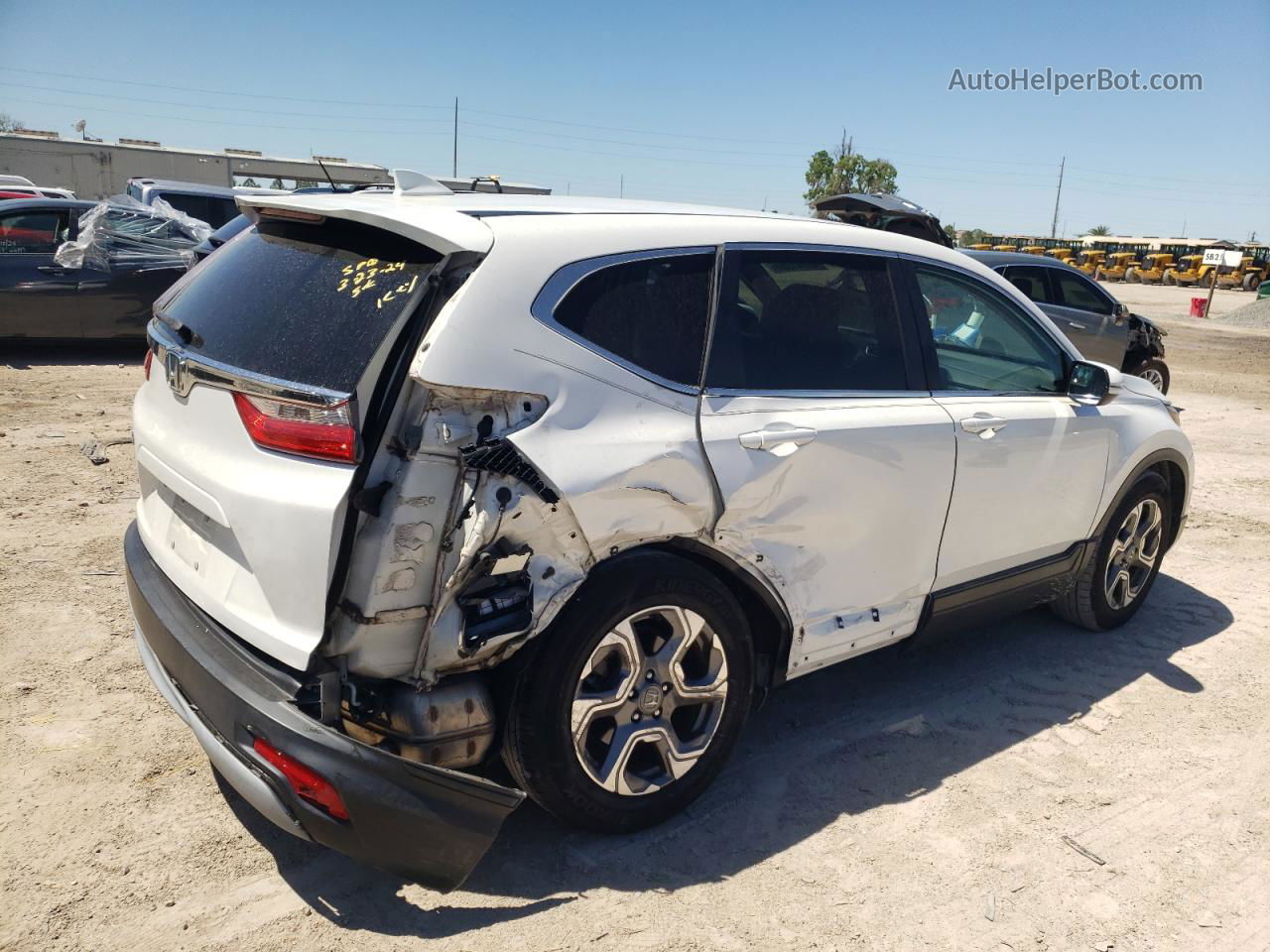 2019 Honda Cr-v Ex Белый vin: 5J6RW1H58KA039180