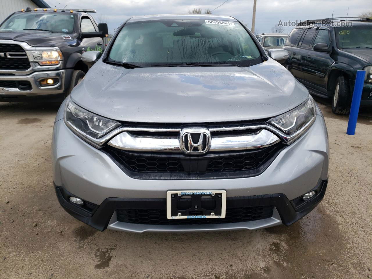 2018 Honda Cr-v Ex Серебряный vin: 5J6RW1H59JA007188