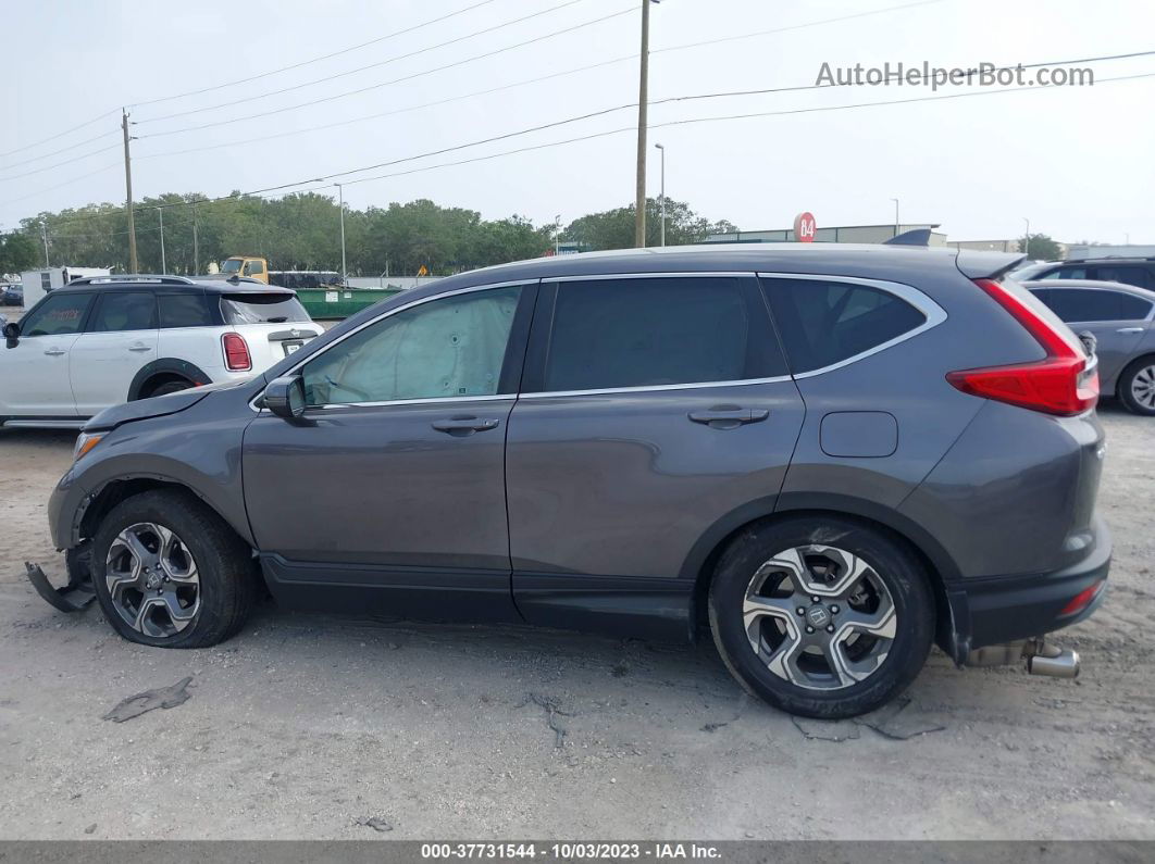 2018 Honda Cr-v Ex Gray vin: 5J6RW1H59JA010821