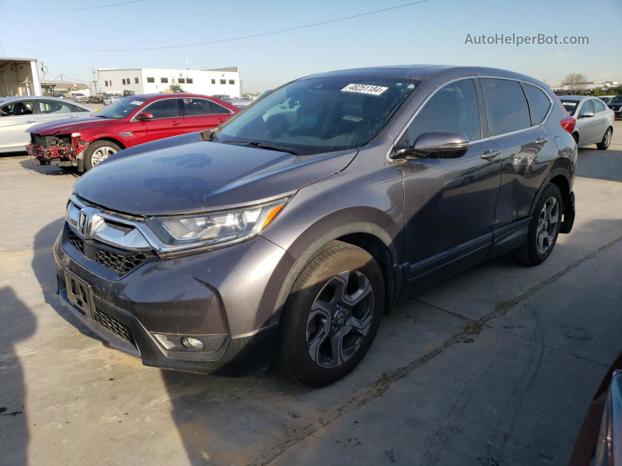 2018 Honda Cr-v Ex Gray vin: 5J6RW1H59JL011360