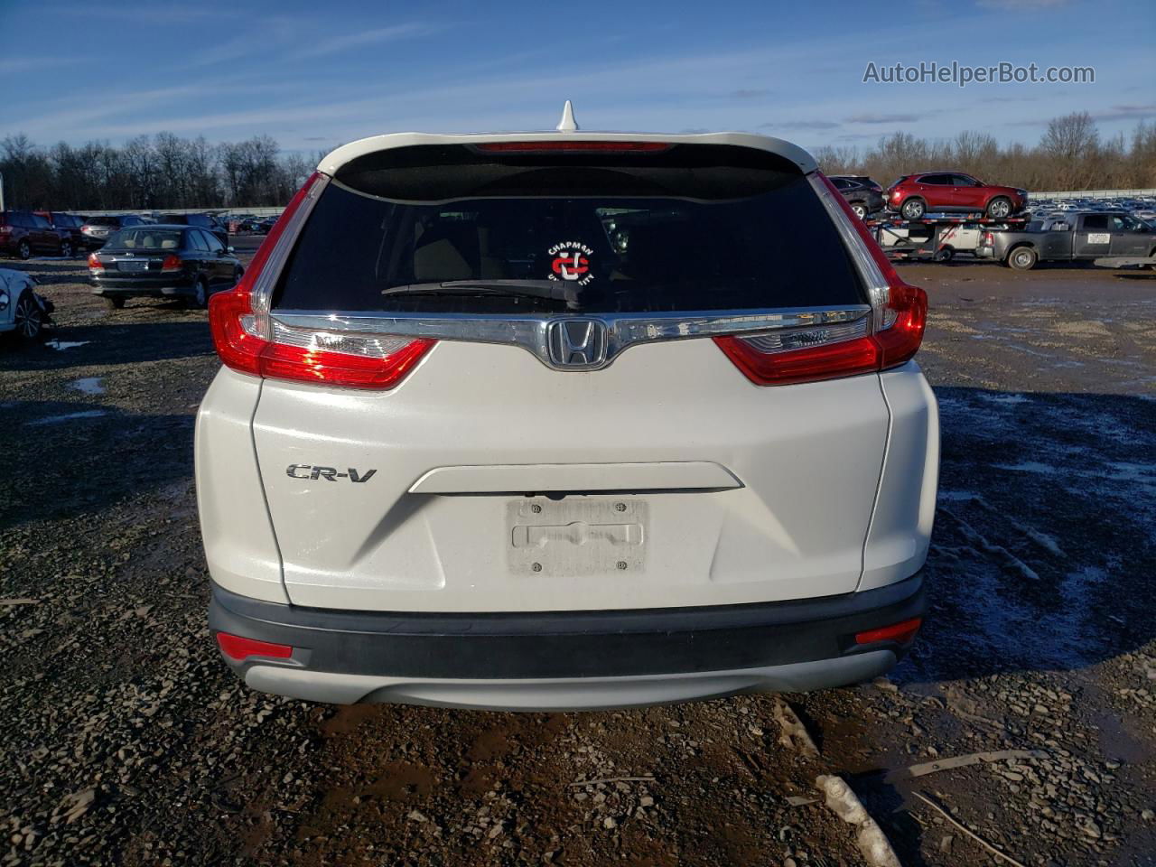 2019 Honda Cr-v Ex White vin: 5J6RW1H59KA017768