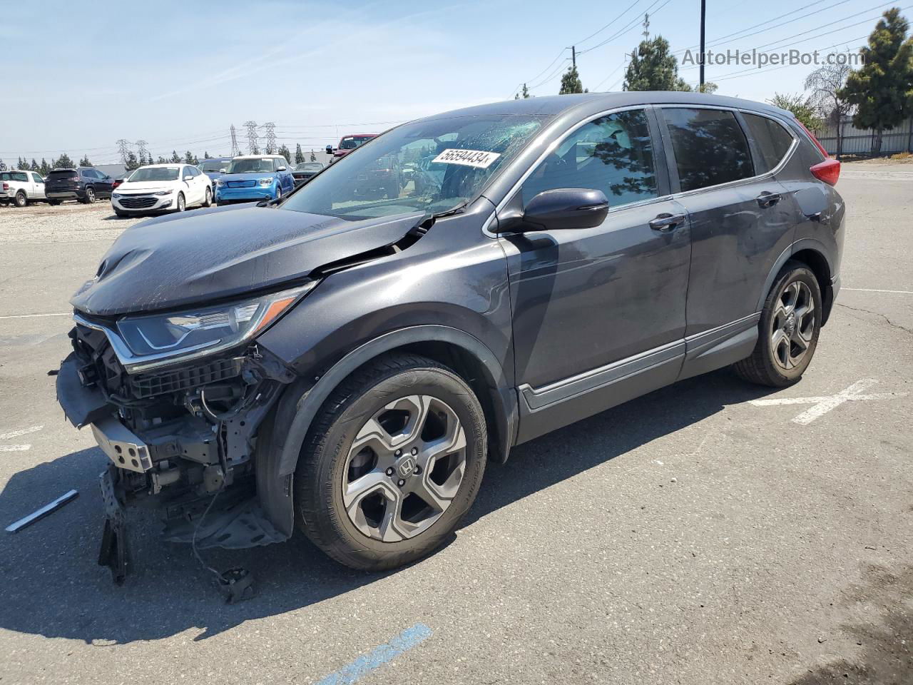 2019 Honda Cr-v Ex Charcoal vin: 5J6RW1H5XKA047720