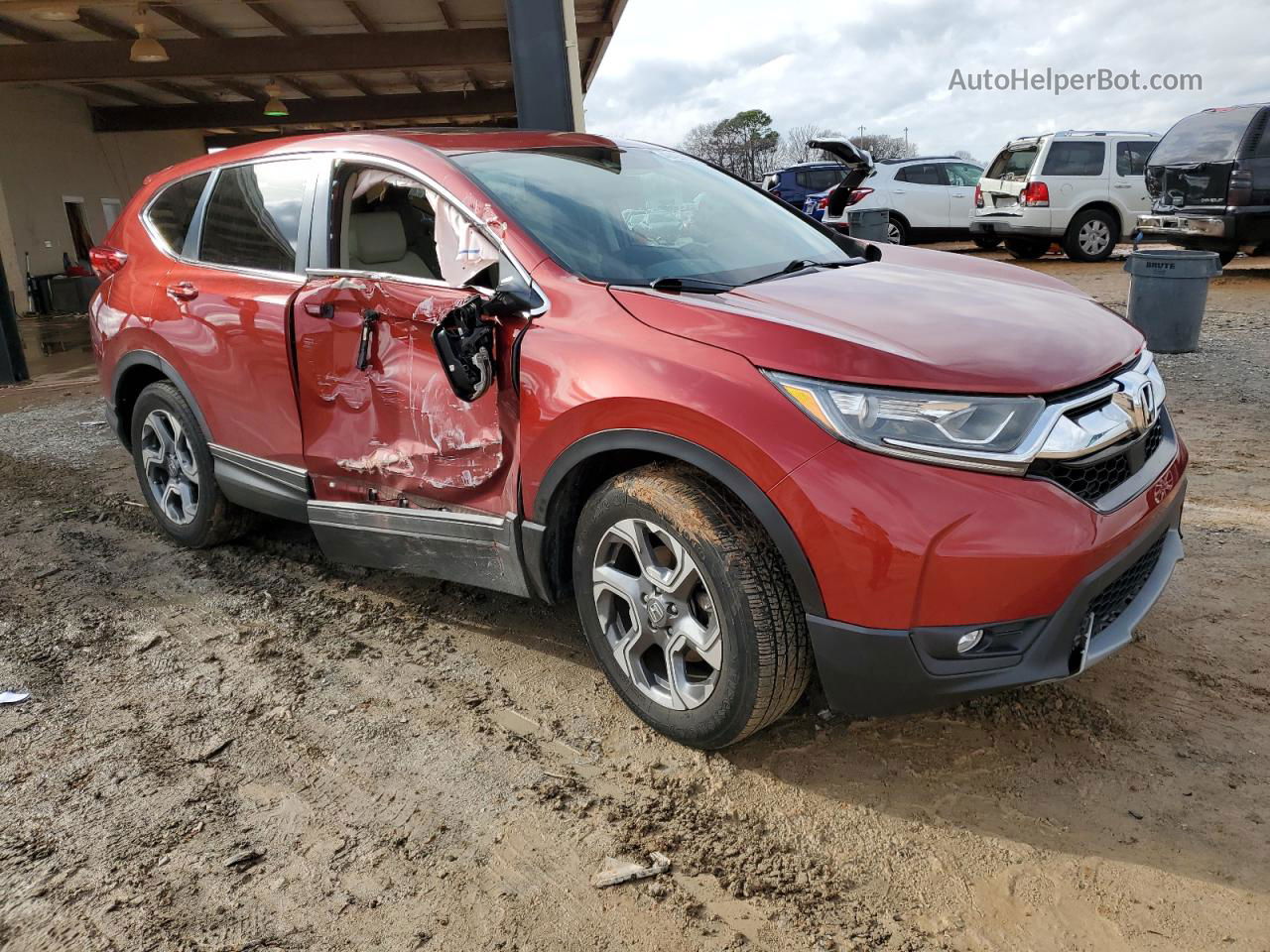 2018 Honda Cr-v Exl Maroon vin: 5J6RW1H80JL011029