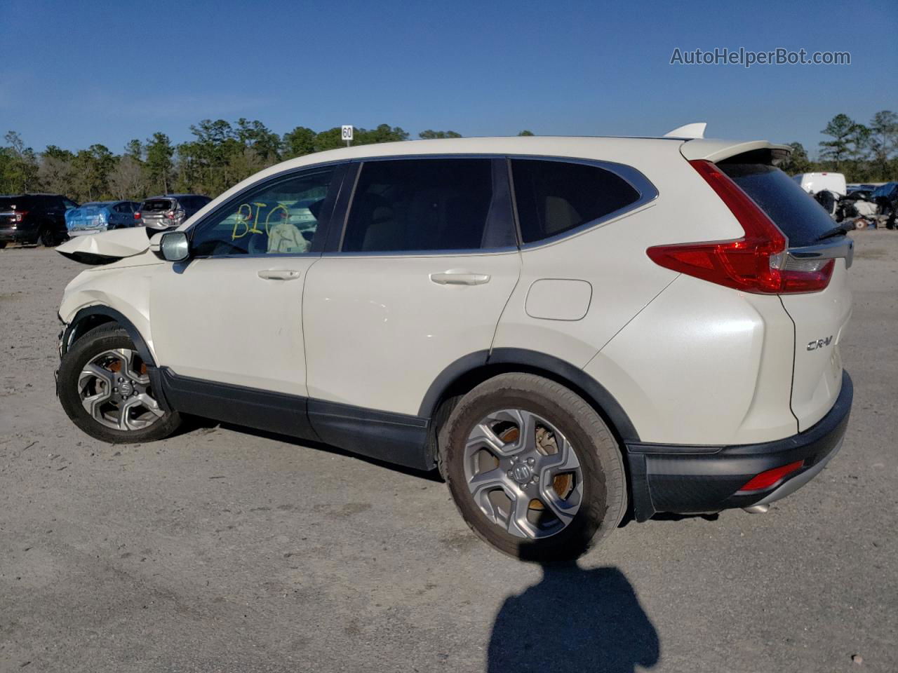 2018 Honda Cr-v Exl White vin: 5J6RW1H80JL013198