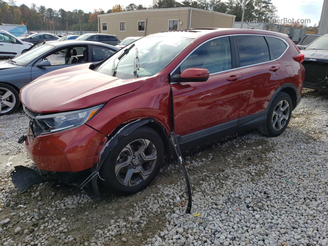 2018 Honda Cr-v Exl Red vin: 5J6RW1H81JL007376