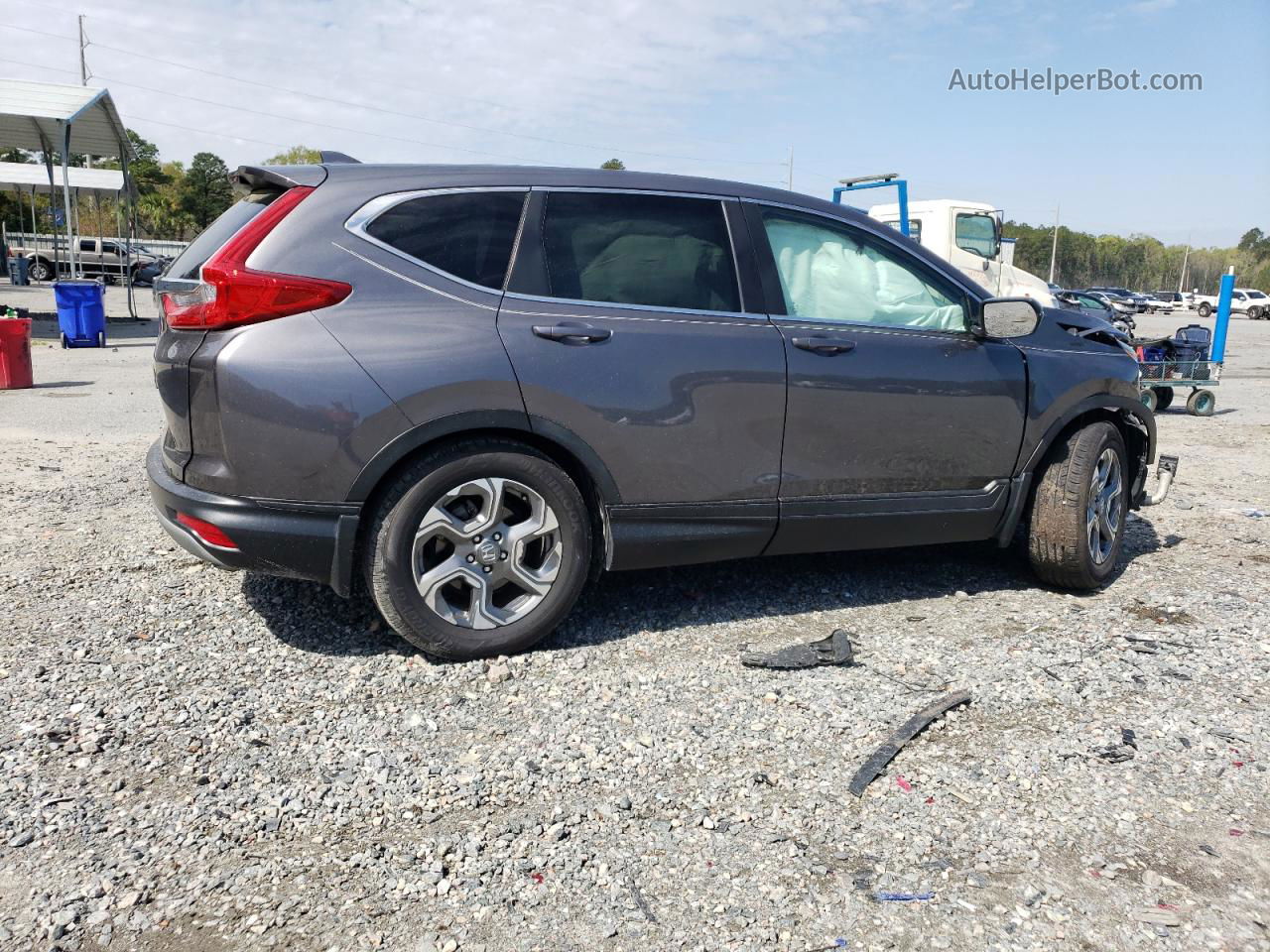 2019 Honda Cr-v Exl Gray vin: 5J6RW1H81KA014941