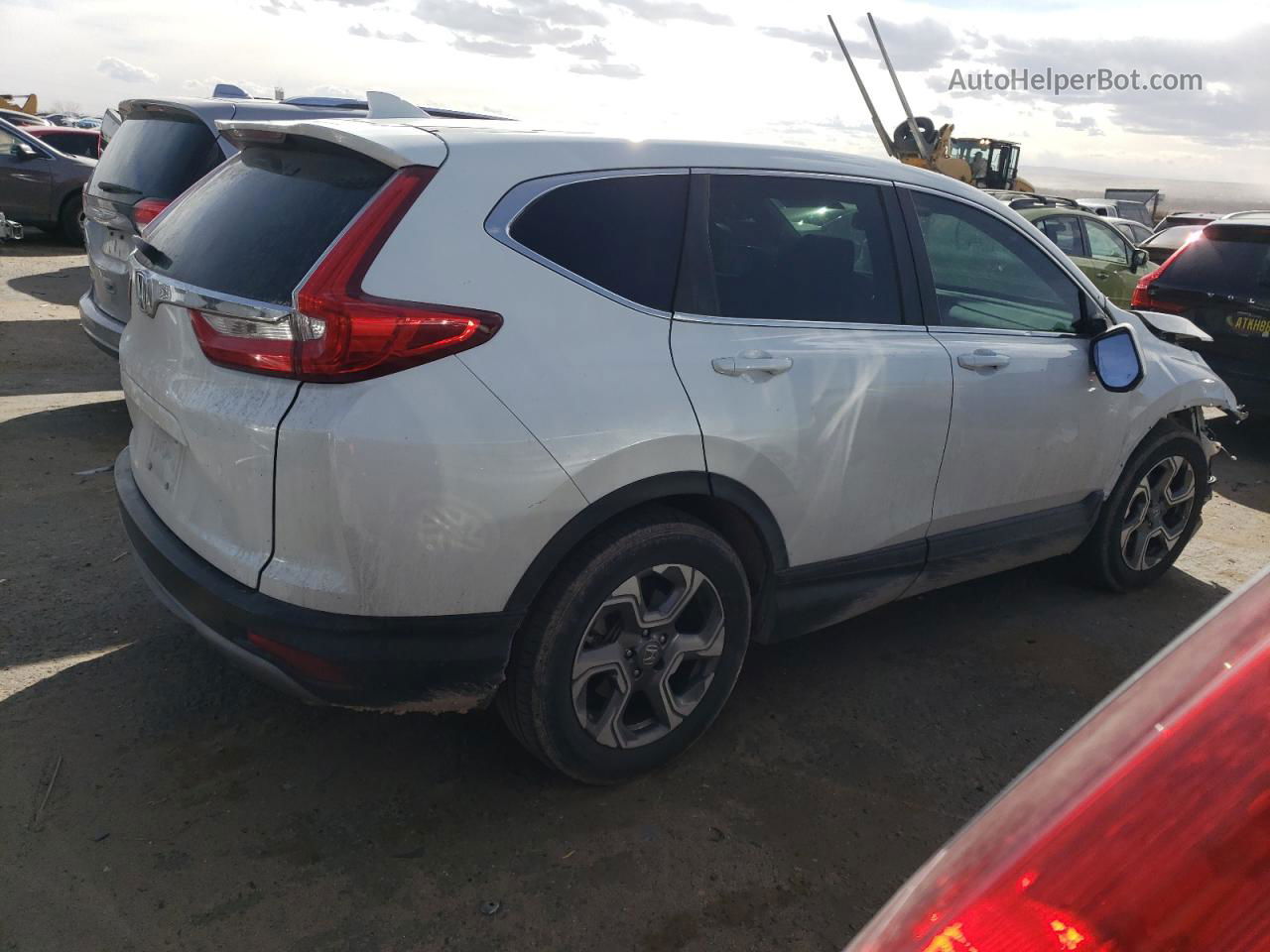 2019 Honda Cr-v Exl White vin: 5J6RW1H81KA046062