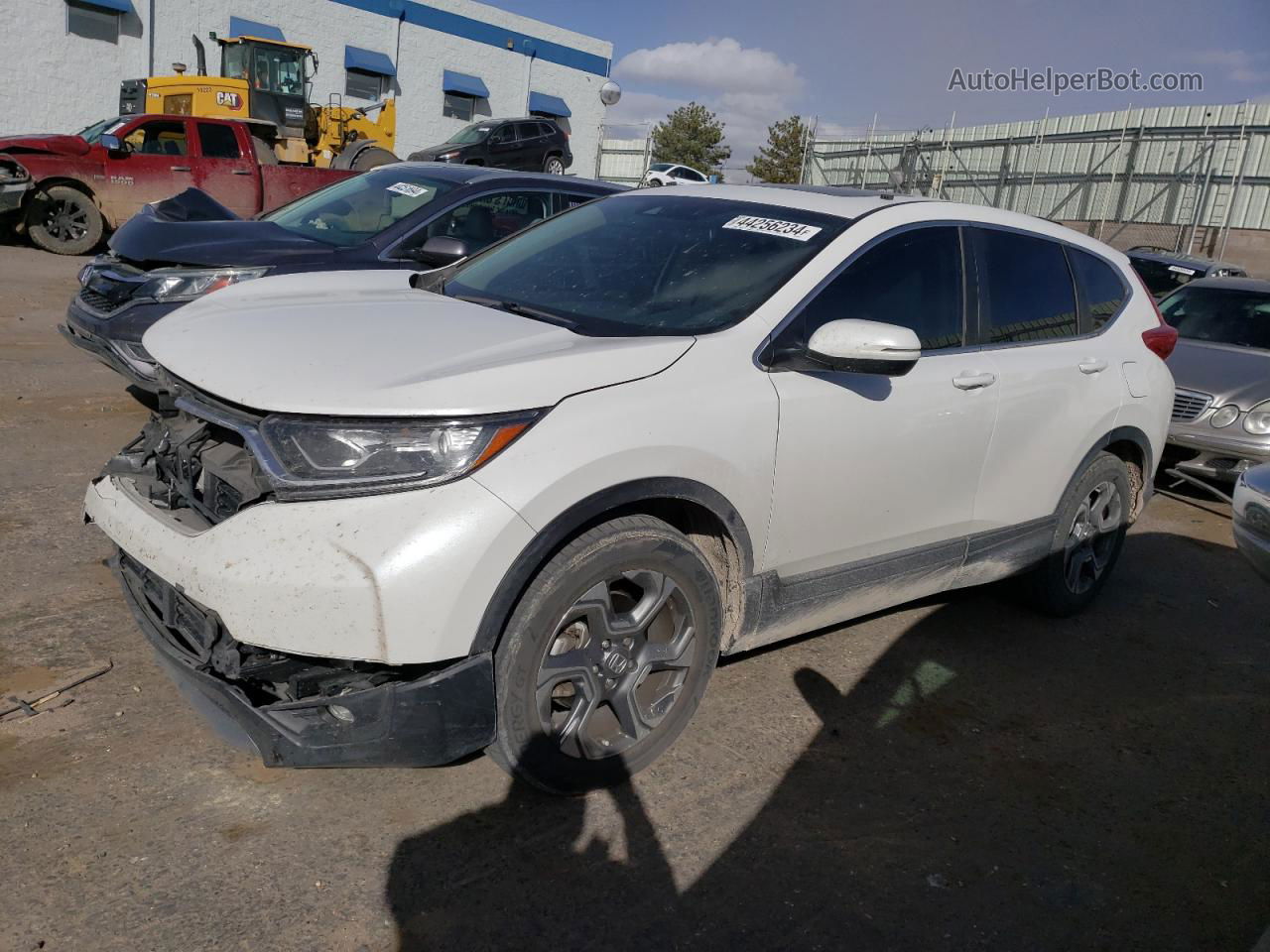 2019 Honda Cr-v Exl White vin: 5J6RW1H81KA046062