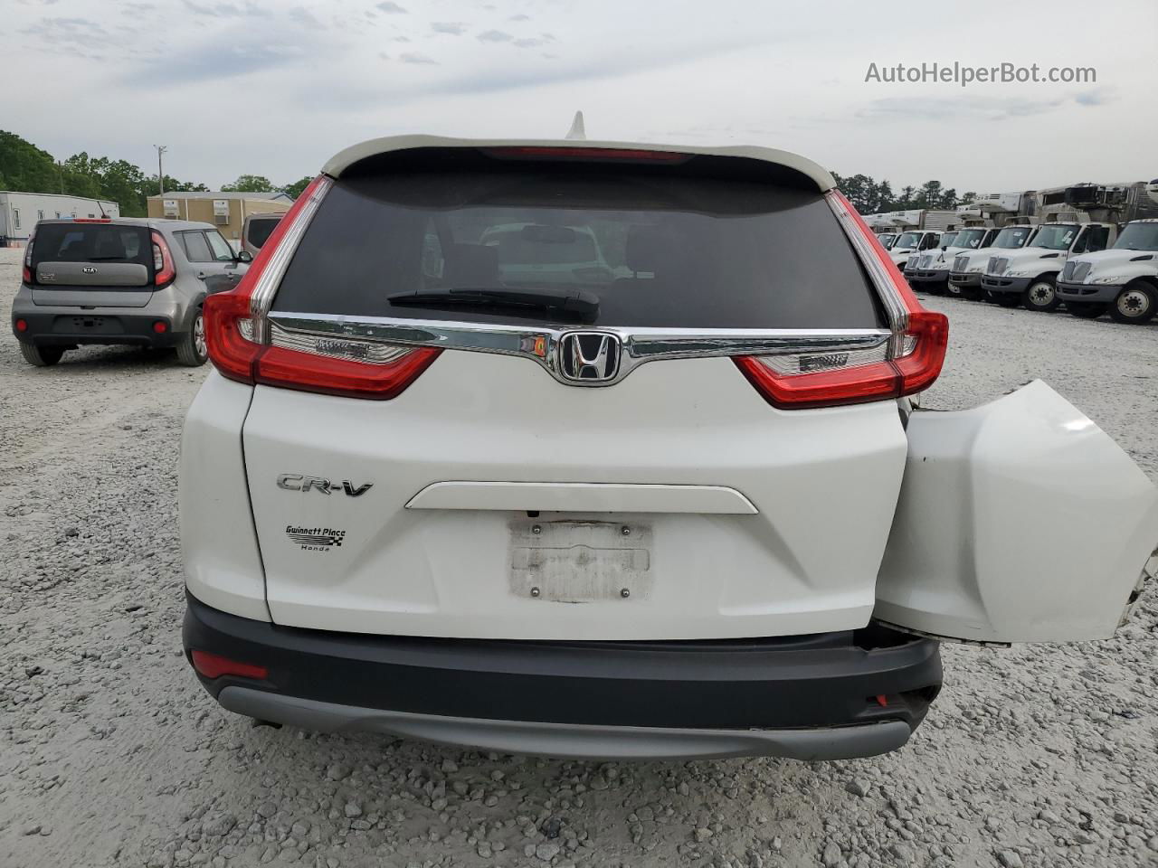 2018 Honda Cr-v Exl Белый vin: 5J6RW1H82JL015017