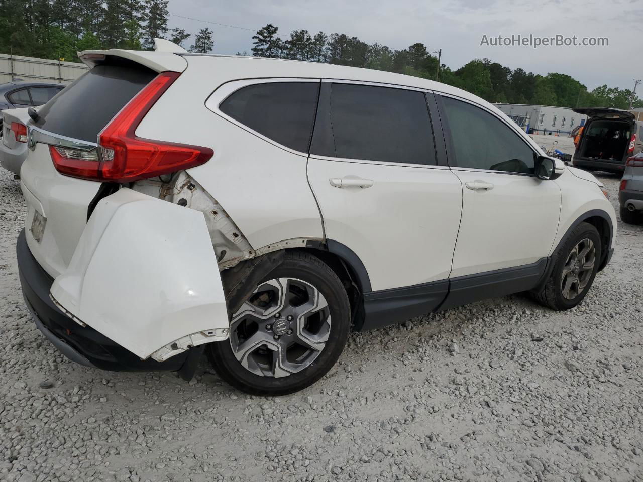 2018 Honda Cr-v Exl White vin: 5J6RW1H82JL015017