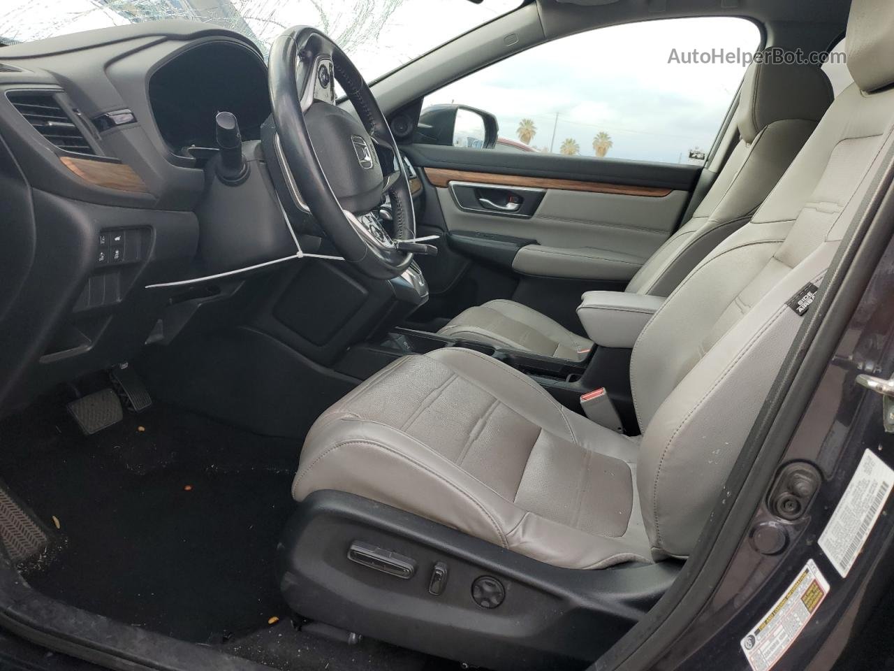 2019 Honda Cr-v Exl Charcoal vin: 5J6RW1H82KA032297