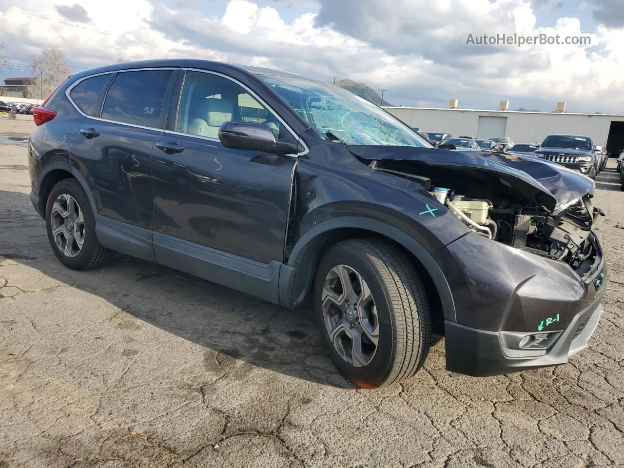 2019 Honda Cr-v Exl Charcoal vin: 5J6RW1H82KA032297