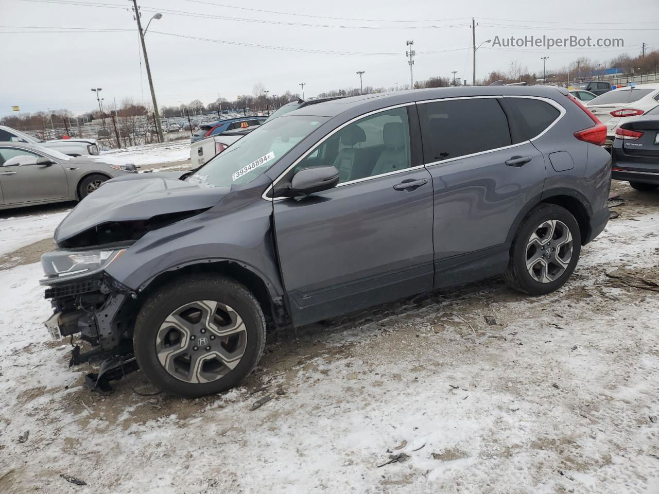 2017 Honda Cr-v Exl Gray vin: 5J6RW1H83HL008586