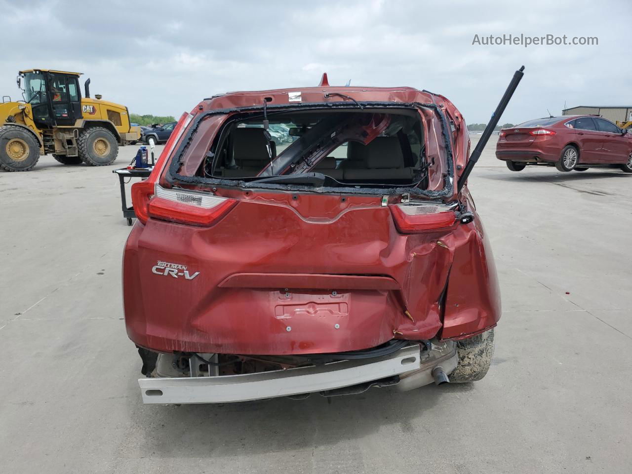 2019 Honda Cr-v Exl Red vin: 5J6RW1H83KL003038