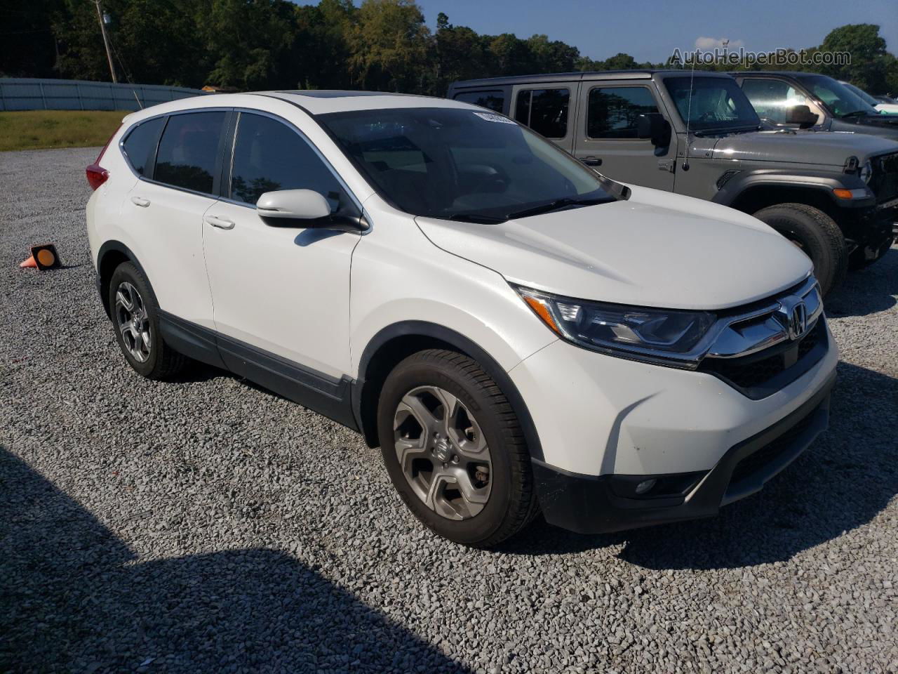 2019 Honda Cr-v Exl White vin: 5J6RW1H83KL007042