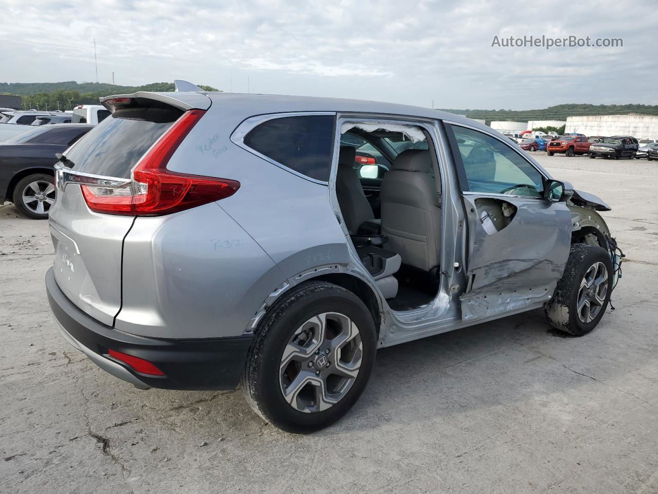 2019 Honda Cr-v Exl Silver vin: 5J6RW1H84KA006221