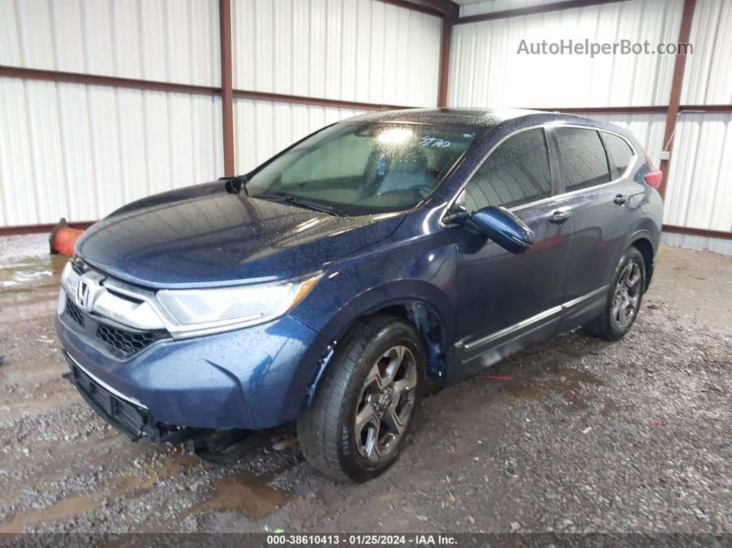 2019 Honda Cr-v Ex-l Blue vin: 5J6RW1H84KA044970