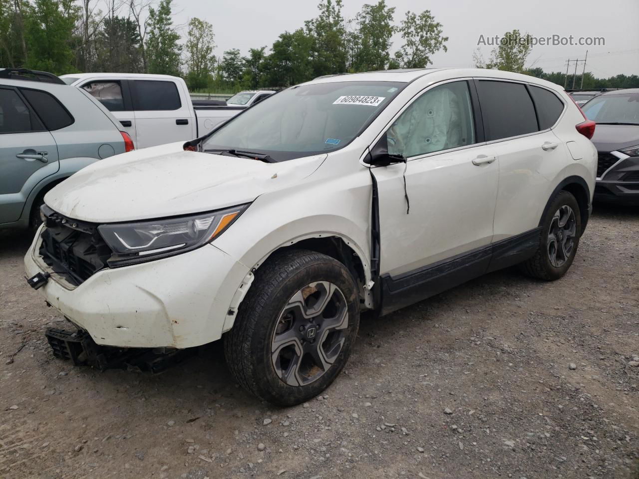 2017 Honda Cr-v Exl White vin: 5J6RW1H85HL015006