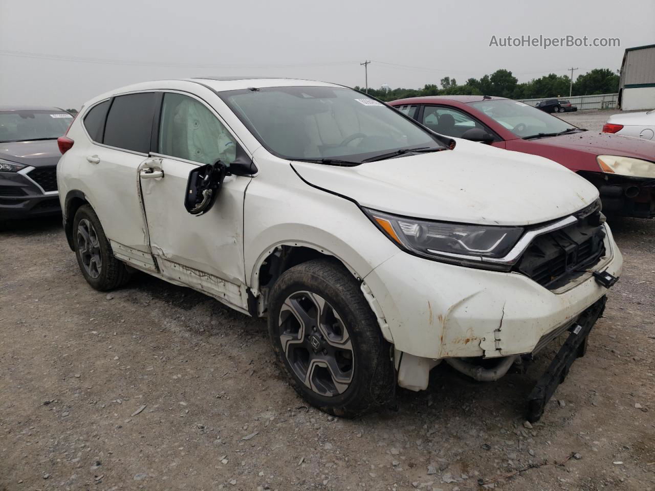 2017 Honda Cr-v Exl White vin: 5J6RW1H85HL015006